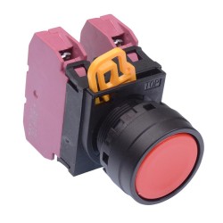 Red 22mm Momentary Push Button Switch 2NC IP65 YW1B-M1E02R Red 22mm Momentary Push Button Switch 2NC IP65 YW1B-M1E02R