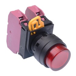 Red 22mm Momentary Push Button Switch 2NC IP65 YW1L-M2E02Q0R Red 22mm Momentary Push Button Switch 2NC IP65 YW1L-M2E02Q0R