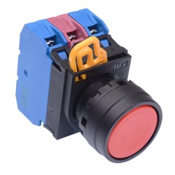 Red 22mm Momentary Push Button Switch 2NO-1NC IP65 YW1B-M1E21R Red 22mm Momentary Push Button Switch 2NO-1NC IP65 YW1B-M1E21R