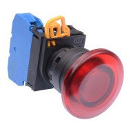 Red 22mm Mushroom Maintained Push Button Switch NO IP65 YW1L-A4E10Q0R Red 22mm Mushroom Maintained Push Button Switch NO IP65 YW1L-A4E10Q0R