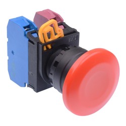 Red 22mm Mushroom Momentary Push Button Switch 1NO-1NC IP65 YW1B-M4E11R Red 22mm Mushroom Momentary Push Button Switch 1NO-1NC IP65 YW1B-M4E11R