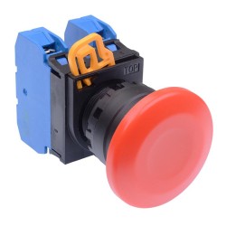 Red 22mm Mushroom Momentary Push Button Switch 2NO IP65 YW1B-M4E20R Red 22mm Mushroom Momentary Push Button Switch 2NO IP65 YW1B-M4E20R