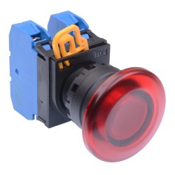 Red 22mm Mushroom Momentary Push Button Switch 2NO IP65 YW1L-M4E20Q0R Red 22mm Mushroom Momentary Push Button Switch 2NO IP65 YW1L-M4E20Q0R