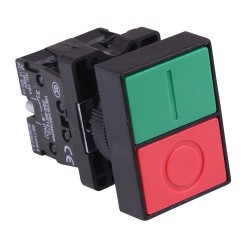 Red/Green Double Head Momentary Push Button Switch NO/NC