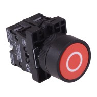 Red Momentary 22mm Push Button Switch White 'O' NO/NC Red Momentary 22mm Push Button Switch White 'O' NO/NC
