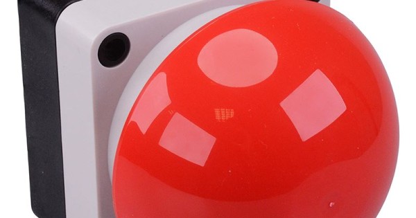 Red Palm / Foot Push Button Control Station Grey/Black