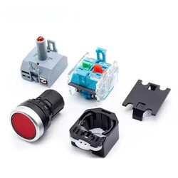 Upgraded silver contact industrial production equipment uses with light work start push button switch
