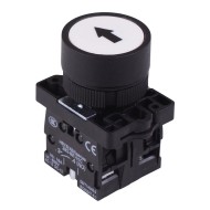 White Momentary 22mm Push Button Switch Black Arrow NO/NC White Momentary 22mm Push Button Switch Black Arrow NO/NC
