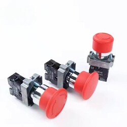 (XB2 series XB2-BS542) 22mm Mushroom Head Emergency Stop Switches Assembly Turn to Release XB2-BS542 for Industrial Machine (XB2 series XB2-BS542) 22mm Mushroom Head Emergency Stop Switches Assembly Turn to Release XB2-BS542 for Industrial Machine