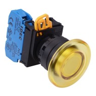 Yellow 22mm Mushroom Maintained Push Button Switch NO IP65 YW1L-A4E10Q0Y Yellow 22mm Mushroom Maintained Push Button Switch NO IP65 YW1L-A4E10Q0Y