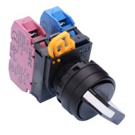 22mm 3 Position Maintained Selector Switch 1NO-1NC IP65 YW1S-3E11N1 22mm 3 Position Maintained Selector Switch 1NO-1NC IP65 YW1S-3E11N1
