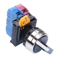 22mm Metal Bezel 3 Position Maintained Selector Switch 1NO-1NC IP65 YW4S-3E11N4 22mm Metal Bezel 3 Position Maintained Selector Switch 1NO-1NC IP65 YW4S-3E11N4