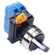 22mm Metal Bezel 3 Position Maintained Selector Switch 2NO IP65 YW4S-3E20N1 22mm Metal Bezel 3 Position Maintained Selector Switch 2NO IP65 YW4S-3E20N1
