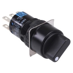 AS6M-21Y2PC 2 Position 16mm Momentary Round Selector Switch DPDT AS6M-21Y2PC 2 Position 16mm Momentary Round Selector Switch DPDT