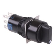 AS6M-33Y2P 3 Position 16mm Momentary Round Selector Switch DPDT AS6M-33Y2P 3 Position 16mm Momentary Round Selector Switch DPDT