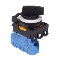 CW4S-2E10 2 Position Metallic Selector Switch 1NO IP65