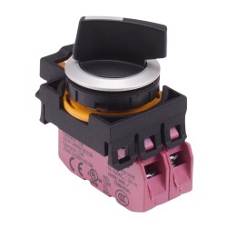 CW4S-3E02N1 3 Position Metallic Selector Switch 2NC IP65