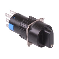 On-Off-On 3 Position 16mm Latching Selector Switch 2NO/2NC 3A 250V On-Off-On 3 Position 16mm Latching Selector Switch 2NO/2NC 3A 250V