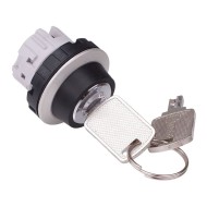 2 Position Maintained Key Switch Head Metalic Bezel CW4K-2A 2 Position Maintained Key Switch Head Metalic Bezel CW4K-2A