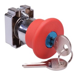 PtecMetMushK40 Key Release 40mm Emergency Stop Button Switch PtecMetMushK40 Key Release 40mm Emergency Stop Button Switch