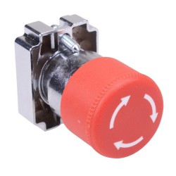 PtecMetMushT30 30mm Emergency Stop Button Switch Metal PtecMetMushT30 30mm Emergency Stop Button Switch Metal