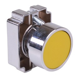 PtecMetPNYellow Yellow Flush Push Button Switch Metal PtecMetPNYellow Yellow Flush Push Button Switch Metal