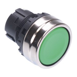 YW4B-A1G Green 22mm Maintained Metal Push Button Bezel for Non-illuminated YW Series