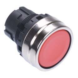 YW4B-M1R Red 22mm Momentary Metal Push Button Bezel for Non-illuminated YW Series