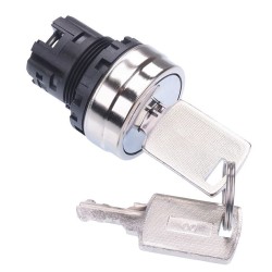 YW4K-2A 22mm 2 Position Maintained Metal Key Switch Head YW4K-2A 22mm 2 Position Maintained Metal Key Switch Head