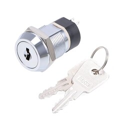 19mm 2 Positions Key Switches 2NO 2NC Electric Lock 19mm 2 Positions Key Switches 2NO 2NC Electric Lock