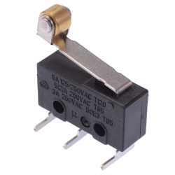 17mm Roller Lever Horizontal PCB V4 Miniature Microswitch SPDT 5A