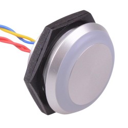 PBAM4AF0002D0S Red LED 12VDC Momentary NO 30mm Piezo Switch Prewired IP68 PBAM4AF0002D0S Red LED 12VDC Momentary NO 30mm Piezo Switch Prewired IP68