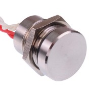 PBAR11FB000 Latching 16mm Stainless Steel Piezo Switch Prewired IP68 SPST PBAR11FB000 Latching 16mm Stainless Steel Piezo Switch Prewired IP68 SPST