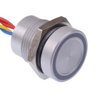 PBAR1AF0000A0Y Yellow illuminated 5VDC Momentary NO 16mm Piezo Switch Prewired IP68 PBAR1AF0000A0Y Yellow illuminated 5VDC Momentary NO 16mm Piezo Switch Prewired IP68