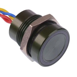 PBAR1AF3000A0G Green illuminated 5VDC Momentary NO 16mm Piezo Switch Prewired IP68 PBAR1AF3000A0G Green illuminated 5VDC Momentary NO 16mm Piezo Switch Prewired IP68