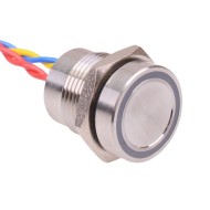 PBAR1AFB000A0Y Yellow LED 5VDC Momentary NO 16mm Piezo Switch Prewired IP68 PBAR1AFB000A0Y Yellow LED 5VDC Momentary NO 16mm Piezo Switch Prewired IP68