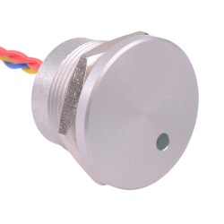 PBAR2AF0000L0G Green LED Dot 5VDC Momentary NO 22mm Piezo Switch Prewired IP68 PBAR2AF0000L0G Green LED Dot 5VDC Momentary NO 22mm Piezo Switch Prewired IP68
