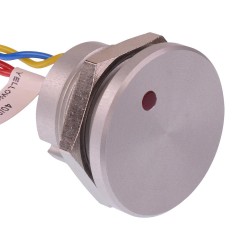 PBAR2AF0000L0S Red illuminated 5VDC Momentary NO 22mm Piezo Switch Prewired IP68 PBAR2AF0000L0S Red illuminated 5VDC Momentary NO 22mm Piezo Switch Prewired IP68