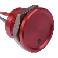 PBAR6AF6000J0S Red illuminated 24VDC Momentary NO 22mm Piezo Switch Prewired IP68 PBAR6AF6000J0S Red illuminated 24VDC Momentary NO 22mm Piezo Switch Prewired IP68
