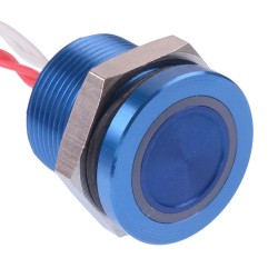 PBAR91F1000W2A Red/Green illuminated Latching 19mm Piezo Switch Prewired IP68 PBAR91F1000W2A Red/Green illuminated Latching 19mm Piezo Switch Prewired IP68