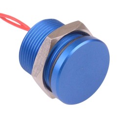 PBAR9AF1000 Momentary NO 19mm Blue Piezo Switch Prewired IP68 PBAR9AF1000 Momentary NO 19mm Blue Piezo Switch Prewired IP68