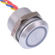 PBARAAF0000A0S Red illuminated 5VDC Momentary NO 19mm Piezo Switch Prewired IP68 PBARAAF0000A0S Red illuminated 5VDC Momentary NO 19mm Piezo Switch Prewired IP68