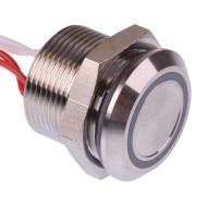 PBARAPFB242W0S Red LED Latching NO Timed 19mm Piezo Switch IP68 PBARAPFB242W0S Red LED Latching NO Timed 19mm Piezo Switch IP68