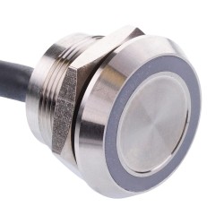 PBARYACB037C3A RGB illuminated 5VDC Momentary NO 22mm Piezo Switch IP68 PBARYACB037C3A RGB illuminated 5VDC Momentary NO 22mm Piezo Switch IP68