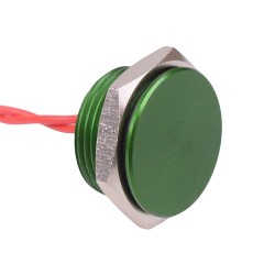 PBAT5AF3000 Momentary NO 16mm Green Piezo Switch Prewired IP68 PBAT5AF3000 Momentary NO 16mm Green Piezo Switch Prewired IP68