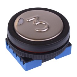 Red 12V illuminated Large Actuator Push Button Switch IP53 LPI5112R1K21703 '3'  Red 12V illuminated Large Actuator Push Button Switch IP53 LPI5112R1K21703 '3'