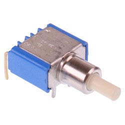 18235WCD5 On-(On) Right Angle Momentary PCB Push Button Switch SPDT 0.1A 30VDC