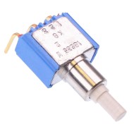 18235WCD6 On-(On) Right Angle Momentary PCB Push Button Switch SPDT 0.1A 30VDC 18235WCD6 On-(On) Right Angle Momentary PCB Push Button Switch SPDT 0.1A 30VDC