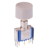18235YAD6 On-(On) Grey Momentary PCB Push Button Switch SPDT 1A 30VDC 18235YAD6 On-(On) Grey Momentary PCB Push Button Switch SPDT 1A 30VDC