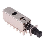 Latching PCB Push Button Switch 4PDT Latching PCB Push Button Switch 4PDT